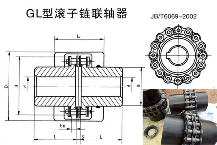 GLF滚子链联轴器结构图